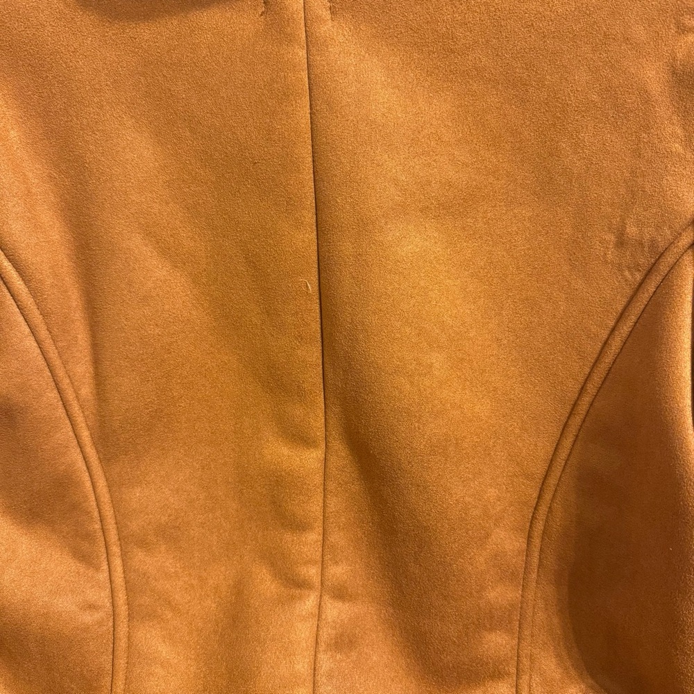 Miss Me Boho Western Floral Embroidered Sherpa Faux Leather Shacket Cottagecore - Picture 7 of 8